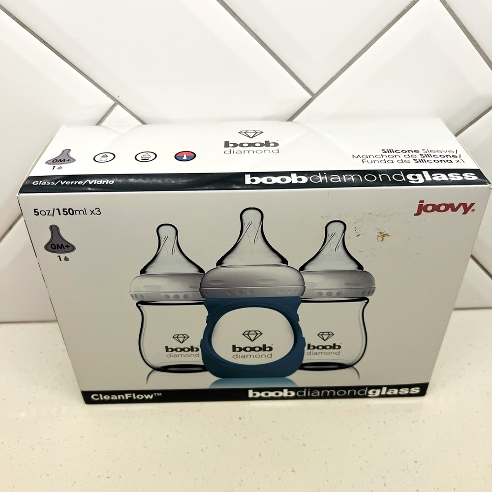 Joovy boob glass bottle 5oz pack